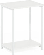 Furinno Simplistic Side Table, 2-Tier Metal Frame Modern End Table - Image 6