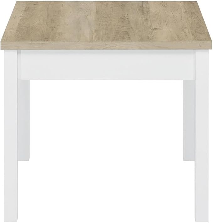 Pemberly Row 3-Piece Coastal Wood Coffee Table Set, Antique Pine and White - Image 8