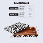 Handicrafts Home Decorative Box 8x6 – Photo Storage Box, Jewelry Organizer, Modern Decorative Storage Box with Lid, Bohemian Table Décor, Vintage Keepsake Box for Shelf or Coffee Table Décor - Image 2