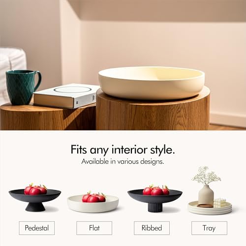 KIVY Concrete Fruit Bowl for Kitchen Counter - Large Decorative Bowl - Image 6