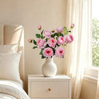 Silk Peonies Faux Flowers 4PCS, Pink, 31.5'' Long Stem - Image 6