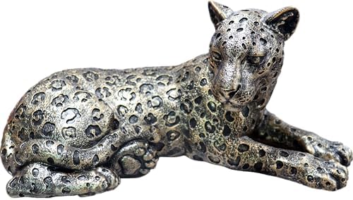 Cheetah Statue Home Decor Sculpture, Sitting Cheetah Desktop Ornament,Handmade with Resin,Office countertop Decoration,Suitable for Living Room, Dining Table, Bedroom by LAIKEARTS