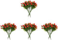 Cabilock 20pcs Artificial Strawberry Stems - Faux Strawberry Bunch, Rustic Fake Fruit Branches for Home Decor Party Centerpieces Photography Props by cabilock