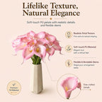 Mandy's 20pcs Pink Calla Lily Artificial Flowers - Image 2