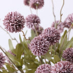 Artificial Flowers for Vase 10 Pcs, 20 Inch Fake Mums with Long Stem Purple - Image 5
