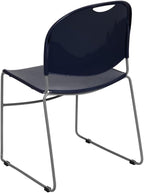 Flash Furniture HERCULES Series 880 lb. Capacity Navy Ultra-Compact Stack Chair - Image 8
