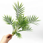 Artificial Parlor Palm Plants, Set of 2 - Realistic Faux Tropical Greenery Stems Small Fake Areca Palm Leaves Mini Palm Tree for Vase Fill, Home Office Decor, Indoor Outdoor Wedding & Event Decoration - Image 6