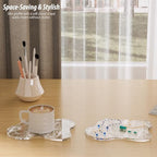 Acrylic Coaster Decorative Plates, Irregular Bar Drink Coaster,Perfect for Tabletop Protection and Accessories Display.（Fog） - Image 5