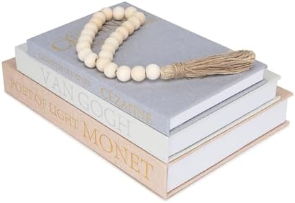 TwoDays Decorative Books for Coffee Table Decor – Faux Book Storage Box Set for Home Shelves, Linen Fabric Storage Boxes, Aesthetic Stacked Book Decoration for Living Room (Set of 3) - Image 4