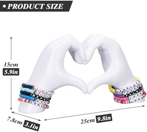Hand Heart Decorative Statue, White Heart Decoration, Modern Art Home Decoration for Room Coffee Table Office Shelf on Entryway Entrance Tabletop Decoration and Ornament. - Image 6