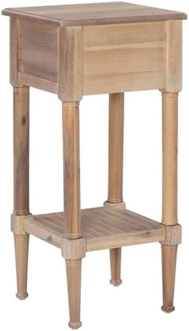 Linon Styers Wood Accent Starfish Coastal Side Table in Natural - Image 8