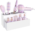 Matte White Countertop Detachable Hair Tool Organizer for Vanity by PITBVO