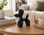 4 Inch Matte Black Balloon Dog Sculpture - Image 6