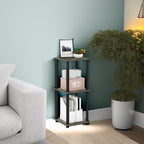 Furinno SIMPLISTIC Side Table Set of 2, 2-Tier Square Modern End Table - Image 6