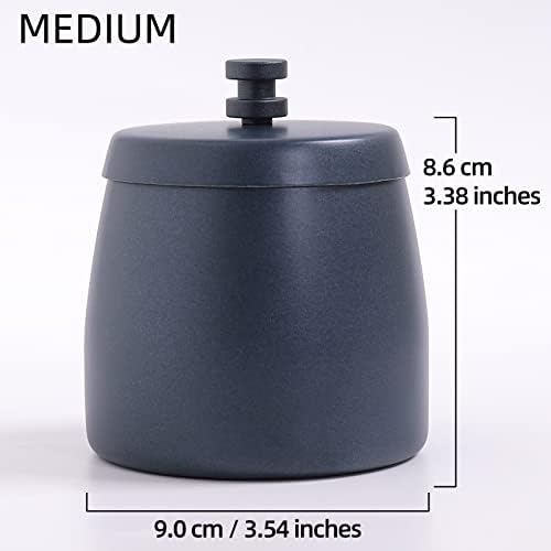 Ashtray with Lid for Cigarette, Stainless Steel Smokeless Odorless Windproof Ashtrays for Home Office Tabletop Outside Patio Outdoor Balcony(3.54''x2.8''x3.38'') - Image 2