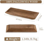 Hanobe Large Wood Decorative Dough Bowl for Coffee Table Decor, 20" Brown - Image 4