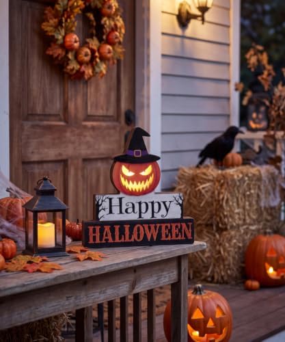 Putuo Decor Halloween Table Decor Halloween Pumpkin Decor With LED Light - Image 5
