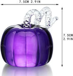 Purple Crystal Pumpkin Figurine Glass Sculpture Thanksgiving Fall Decor - Image 6