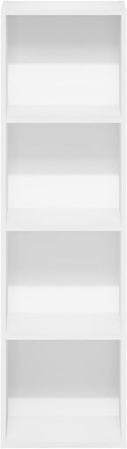 Furinno PASIR Book Shelf, 4-Tier Modern Bookshelf, Open Shelves Bookcase 9 x 12 - Image 8
