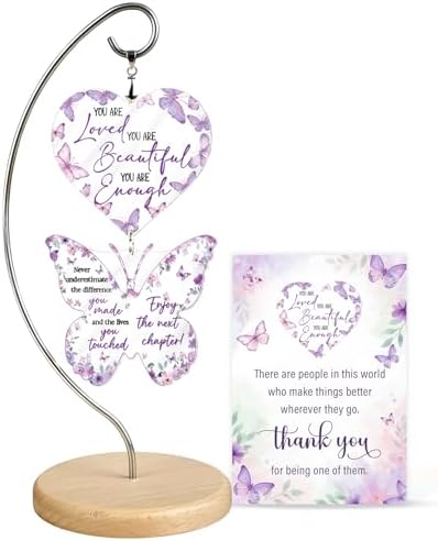 Thank You Gifts for for Women, Nurse, Coworkers, Teacher, Boss, Retirement Farewell Going Away - Appreciation Gifts Little Reminders You are Enough - Motivational Office Desk Decor - Retirement Gift by Hanatoca