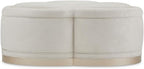 MICHAEL AMINI Malibu Crest Faux-Suede Cocktail Ottoman - Image 3