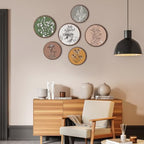 Barydat 6 Pcs Boho Wooden Plant Wall Art Decor,Retro,8 Inch, 10 Inch - Image 6