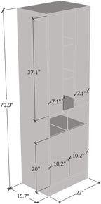 Meble Furniture Disparo 01 Floorstanding Bookcase - Image 2