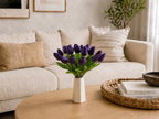 Mandy's 20pcs Artificial Dark Purple Tulips - Image 5