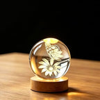 Butterfly Flowers Crystal Ball Gifts for Women Girlfriend Wife Mom Lovers - Image 2