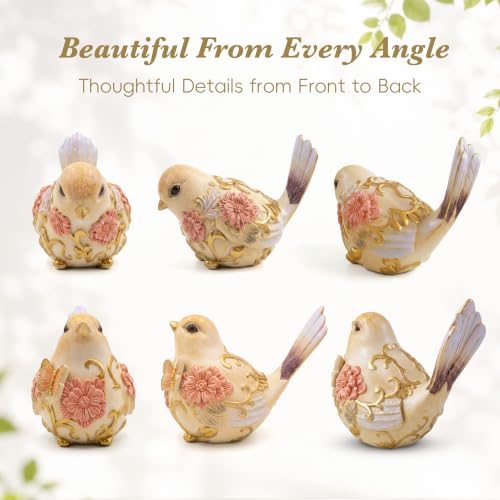 Stylor Bird Figurines Home Decor Set of 2 - Image 4