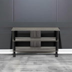 Furinno Sully 3-Tier Stand for TV up to 40, French Oak Grey/Black - Image 6
