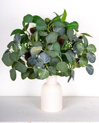 4-Pack Artificial Eucalyptus Stem 16" Faux Greenery Bouquet Berry - Image 3