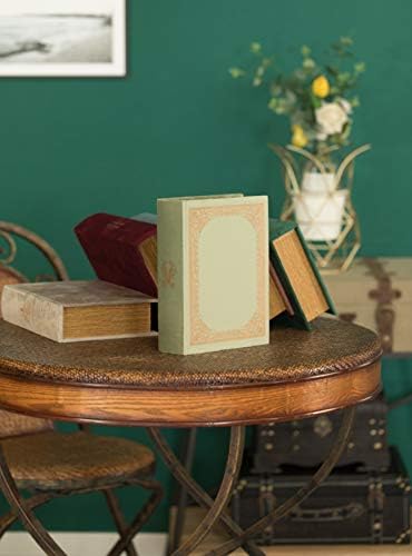 Decorative Vintage Book Shaped Trinket Storage Box - Antique Green - Image 2