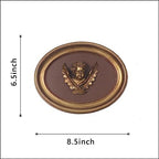 S-MANTIS Vintage Wall Sculpture, Antique Pediment, Hallway Wall Art, Hand Painted Wall Decoration With Intricate Cherub Wings Centerpiece, Gallery, Unique Gift (Antique Gold- Cherub) - Image 2