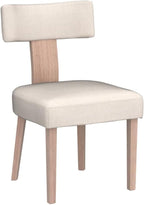 HNY Mid Century Modern Dining Chairs Set of 6, Farmhouse Linen Fabric - Image 5