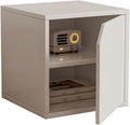 Versatile wooden storage cabinet, space-saving modular organizer by Unknown