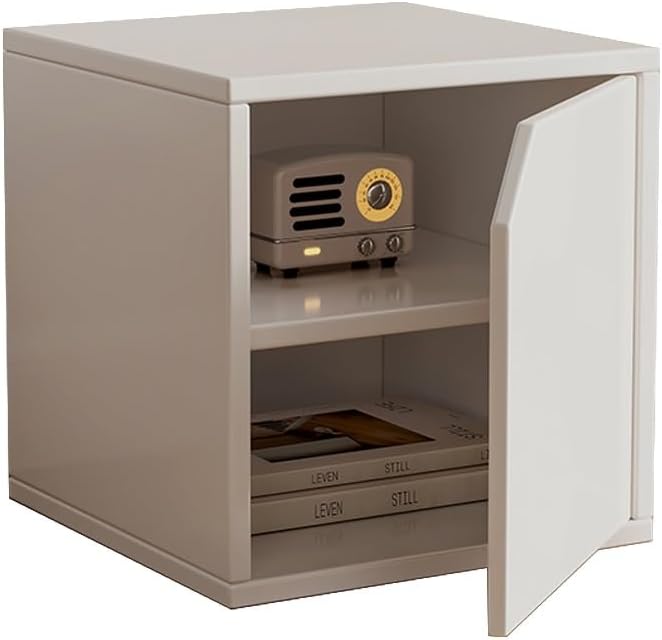 Versatile wooden storage cabinet, space-saving modular organizer by Unknown