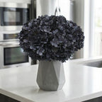 6Pcs 13" Dark Gray Hydrangea Artificial Flowers - Image 4