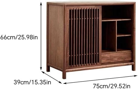Nightstand Sofa Table Chinese Tea Cabinet Wooden Sofa Side Table Zen Simple - Image 3
