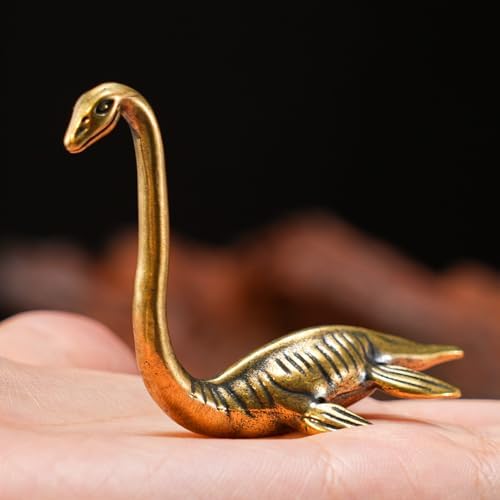 CHOVY 1PC Solid Brass Loch Ness Monster Figurine - Enigmatic Home Decor, Perfect Collectible Art Piece for Desk and Scene Decoration, Unique Craft for Mystical Vibes - Image 5