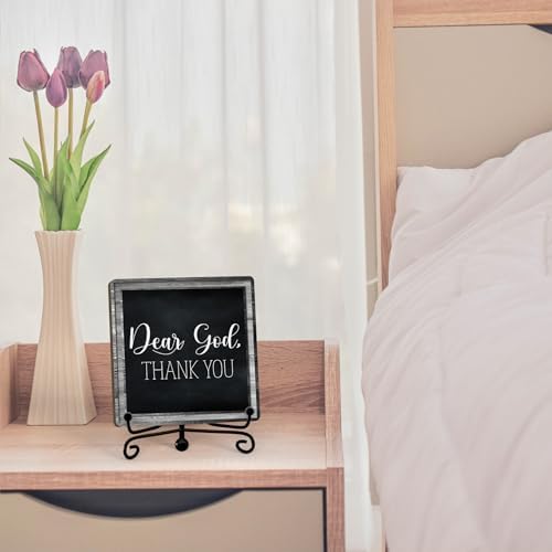 Home Decor, Farmhouse Shelf Decor For Living Room, Boho Aesthetic Table Decorations, Christian Gifts For Women Men, Entryway Tv Stand Fireplace Mantle Coffee Table Decoration (god-15) - Image 3