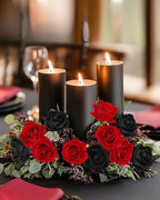 Coferset 50pcs Velvet Artificial Roses Flowers in Bulk,Red - Image 7