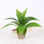 CATTREE Artificial Agave Plants Outdoor Fake Shrubs Faux Grass Plastic Leaves Greenery Bushes Plant for Home Decor Garden Wedding Party Decorations Indoor Yard UV Resistant Planter Filler Green 4 Pack - Image 6