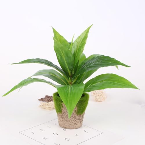 CATTREE Artificial Agave Plants Outdoor Fake Shrubs Faux Grass Plastic Leaves Greenery Bushes Plant for Home Decor Garden Wedding Party Decorations Indoor Yard UV Resistant Planter Filler Green 4 Pack - Image 6