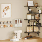 Fixwal Conner Shelves Wall Mounted for Decor, Weathered Grey Set of 5 - Image 7