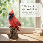 The Bridge Collection Little Cardinal Perched on a Branch Figurine - Image 2
