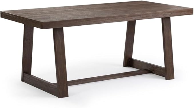 Plank+Beam 72 Inch Farmhouse Dining Table, Solid Wood Rustic Kitchen Table - Image 4