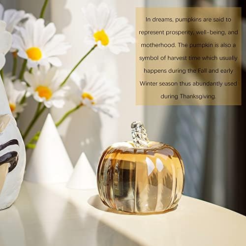 2.8’’ Crystal Pumpkin Figurine Small Glass Pumpkins For Decorating Harvest - Image 4