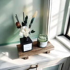 Wood Riser for Decor, 8.66X3.54in Wood Pedestal Stand, Small Wooden Riser for Bathroom for Kitchen Counter - Image 2