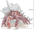 VVGIFTS Hermit Crab with Shell Beach Coastal Statue for Home Shelf Decor - Image 2